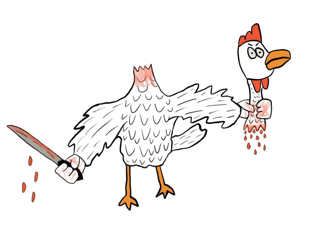 Don't Cluck With Me No Komplaints Chicken Indie Skate Art Series