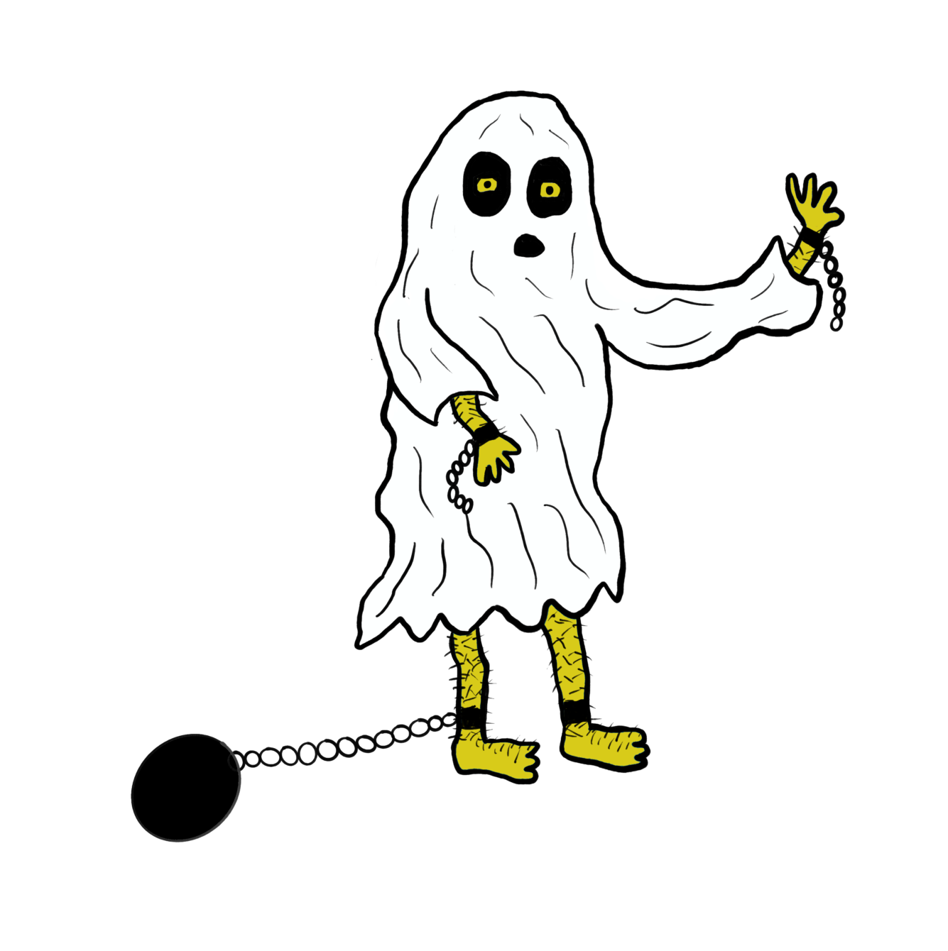 The Past is Haunting Ghost No Komplaints Indie Skate Graphics Ghost Series